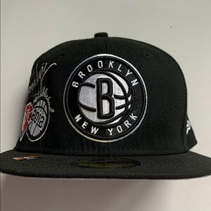 Brooklyn Nets Black New Era 59Fifty Fitted Cap